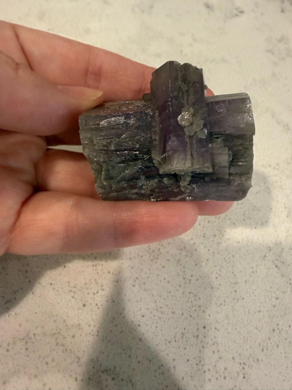 Purple Fluorite Cube